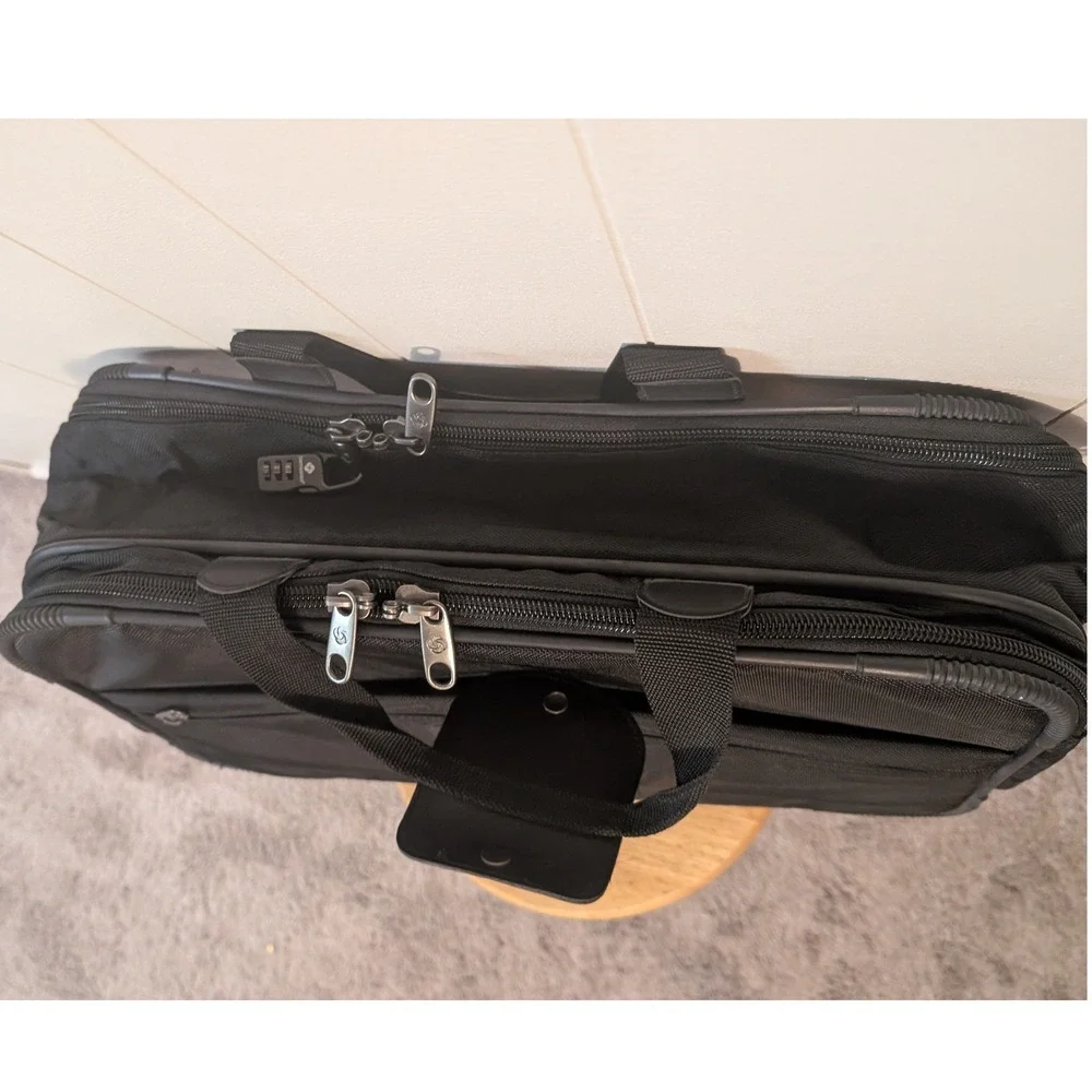 Samsonite Black Ballistic Nylon Many-Compartment Travel Tote Carry-On 18